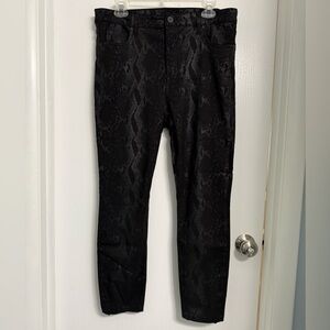 Kut from the Kloth Bhody Black Snakeskin Skinny Jeans (14)